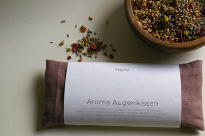 mynā calm - Aroma Augenkissen mit Lavendel, Kamille & Rose